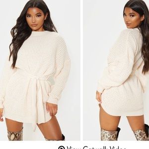Cream Sweater Dress